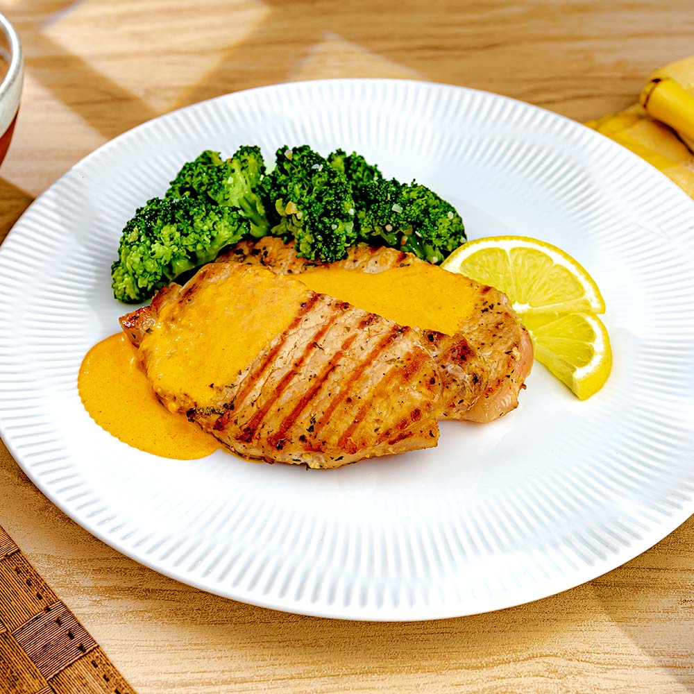 Receita de Bife de Lombo ao Molho Picante e Brócolis